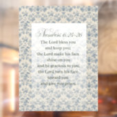 聖書の詩 Numbers 6:24-26 アート ウィンドウサイン (シート2)