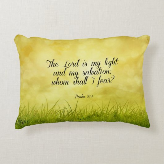 聖書の詩， Psalm 27:1 アクセントクッション (正面)