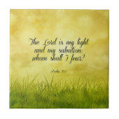 聖書の詩， Psalm 27:1 タイル (正面)