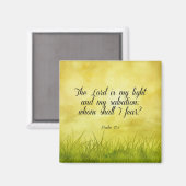 聖書の詩， Psalm 27:1 マグネット (正面/裏面)