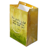 聖書の詩， Psalm 27:1 ミディアムペーパーバッグ (正面アングル)