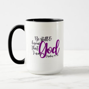 聖書の詩Mug - Psalm 46:10 マグカップ