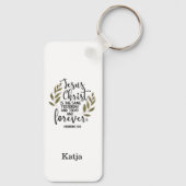 聖書の詩Rectangular Keychain キーホルダー (裏面)