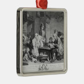 聖書の読書 メタルオーナメント (右)