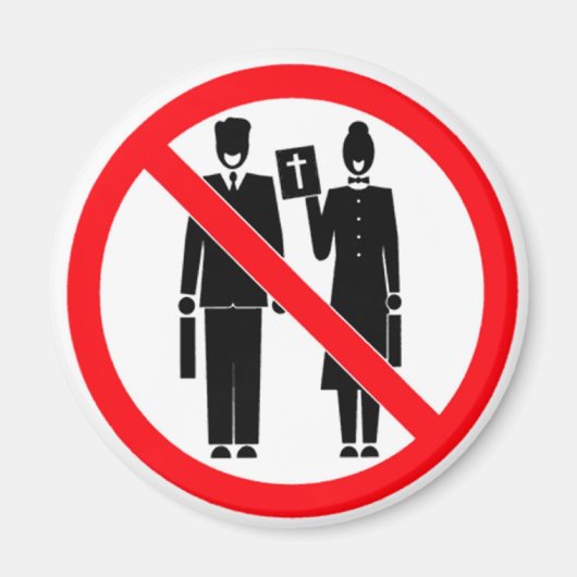 聖書の賛辞なし マグネット (正面)