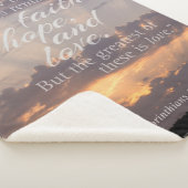 聖書の通路の夕日 シェルパブランケット (3/4)