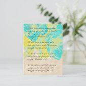 聖書の通路、花グランジ葉書2 ポストカード (スタンド正面)