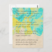 聖書の通路、花グランジ葉書2 ポストカード (正面/裏面)