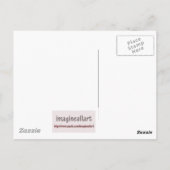 聖書の通過、海辺と劇的な空b&w ポストカード (裏面)