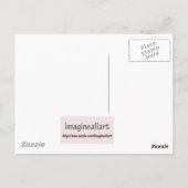 聖書の通過、緑の葉文字 ポストカード (裏面)