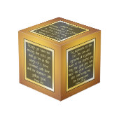 聖書の金ゴールド フォトキューブ (裏面アングル)