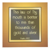 聖書の金ゴールド フォトキューブ (正面)