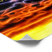 聖書の電化された積雲の天窓 ポスター (角)