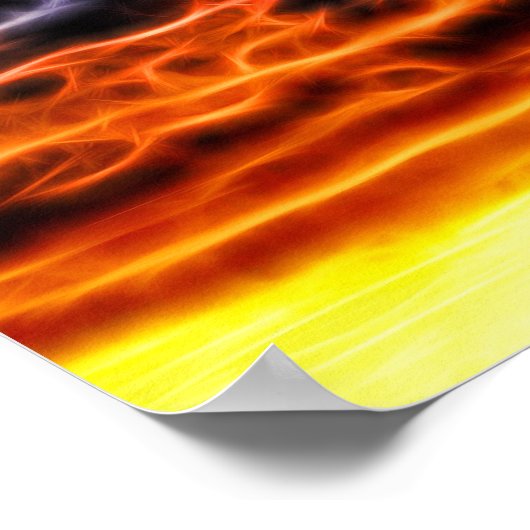 聖書の電化された積雲の天窓 ポスター (角)