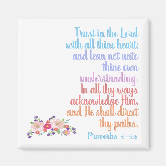 聖書の韻文 マグネット (正面)