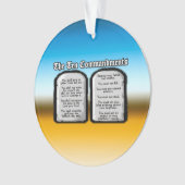 聖書の10の命令、神の法律 オーナメント (正面)