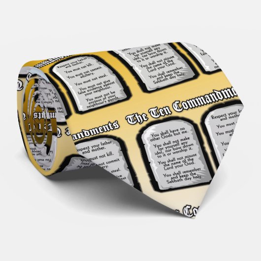 聖書の10の命令、神の法律 ネクタイ (ロール)