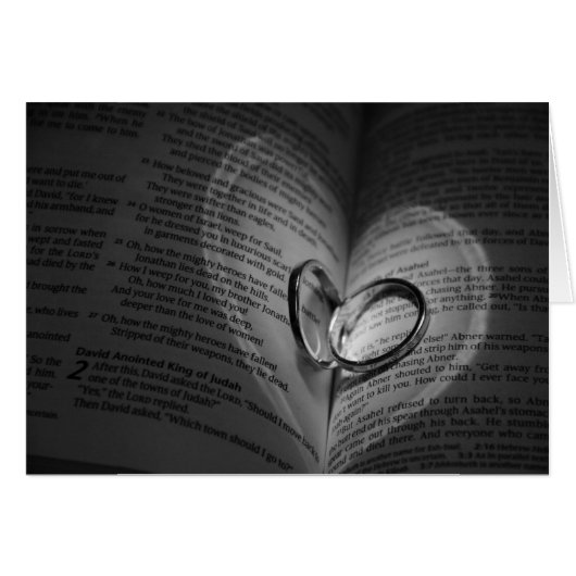 聖書の2つの人のリング (正面横)