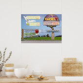 聖書の8つの詩を生きる！ ポスター (キッチン)