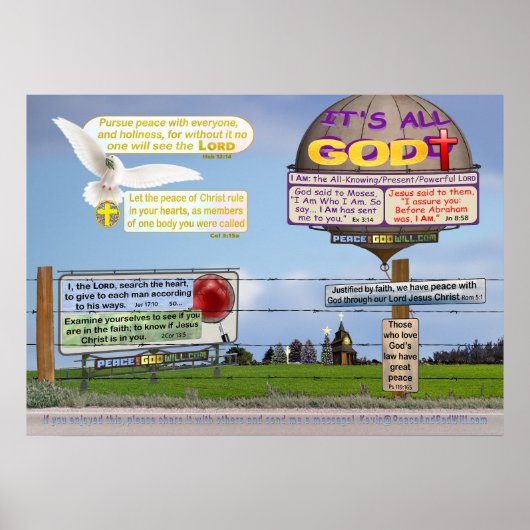 聖書の8つの詩を生きる！ ポスター (正面)