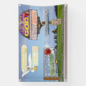 聖書の8つの詩を生きる！ 横断幕 (縦)