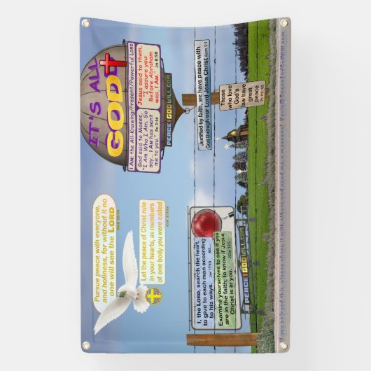 聖書の8つの詩を生きる！ 横断幕 (縦)