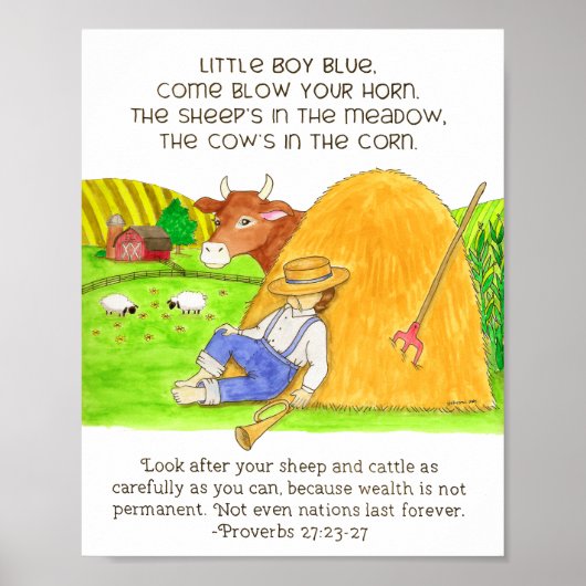 聖書のLittle Boy Blue ポスター (正面)