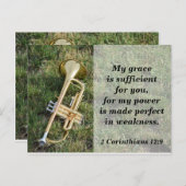 聖書はがき私の恵みはあなたのために十分である ポストカード (正面/裏面)