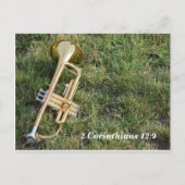 聖書はがき私の恵みはあなたのために十分である ポストカード (裏面)