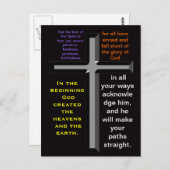 聖書はカラフルはがきに書いてある ポストカード (正面/裏面)