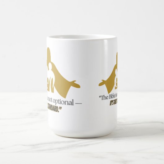 聖書は任意のキリスト教信仰ではない コーヒーマグカップ (中央)