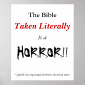 聖書は恐ろしいものだ ポスター (正面)