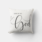 聖書は神与えの装飾用クッションに詩を書く クッション (正面)