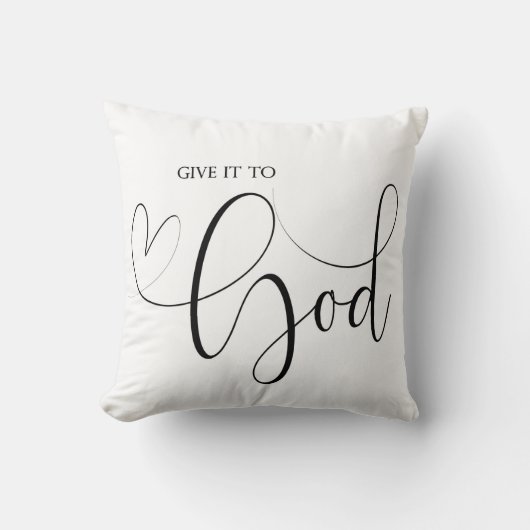 聖書は神与えの装飾用クッションに詩を書く クッション (正面)