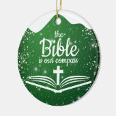 聖書は私たちのコンパス 聖書の言葉で飾るクリスマス ⛪️🎄 セラミックオーナメント (左)