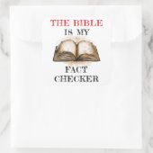 聖書は私の事実であ市松模様にる：キリスト教の信仰 スクエアシール (バッグ)