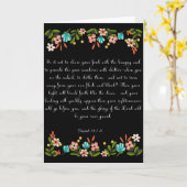 聖書は芸術-アイザイアの58:7 -を8作詩します カード (黄色い花)