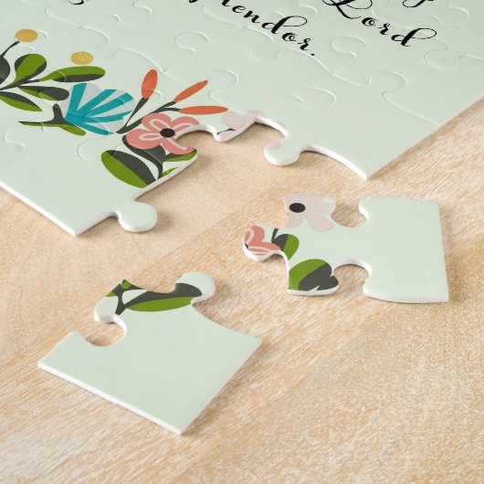 聖書は芸術-アイザイアの61:3 --を作詩します ジグソーパズル (側面)