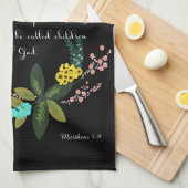 聖書は芸術- Matthewの5:9 --を作詩します キッチンタオル (四つ折り)