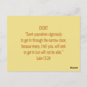 聖書は～を書き留めているフラッシュカード ポストカード (裏面)