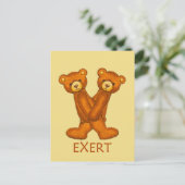 聖書は~を書き留めているフラッシュカード ポストカード (スタンド正面)