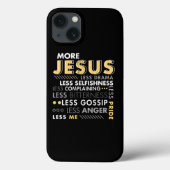聖書もっとイエスより私より宗教的なギフトPin Case-Mate iPhoneケース (裏面)