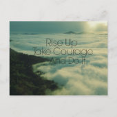 聖書やる気を起こさせるの聖句を盛り上げる ポストカード (正面)