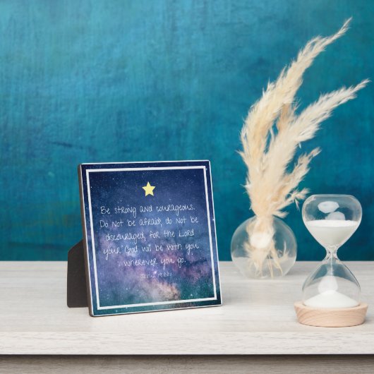 聖書やる気を起こさせる聖句引用文星 フォトプラーク (インサイチュ)