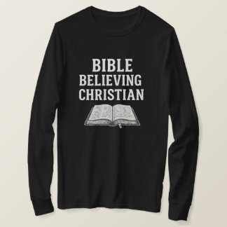 聖書を信じるクリスチャン 長袖シャツ Tシャツ