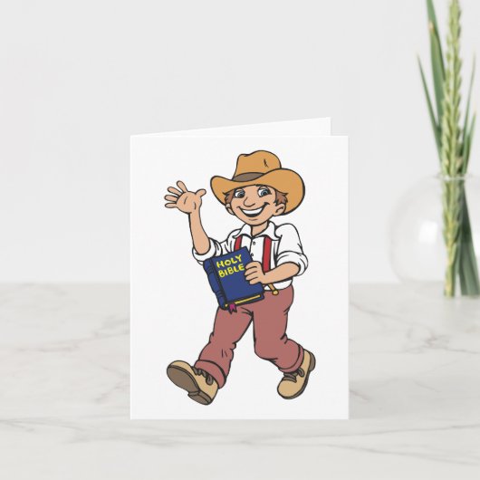 聖書を持った人 カード (正面)