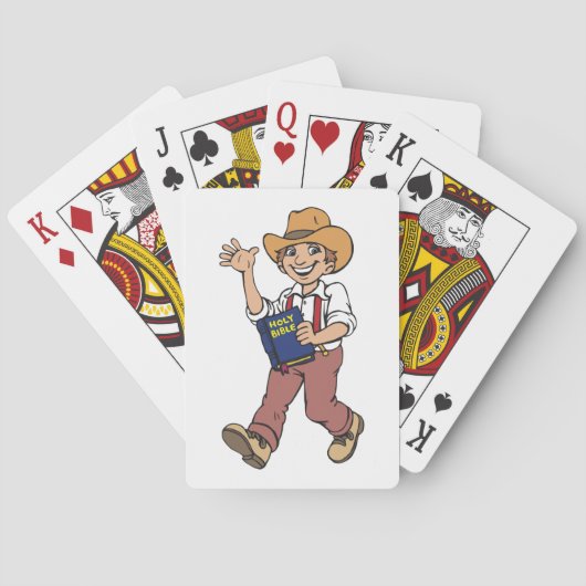 聖書を持った人 トランプ (裏面)