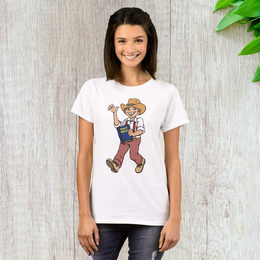 聖書を持った人 Tシャツ