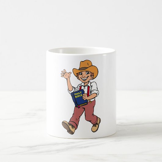 聖書を持つ男 コーヒーマグカップ