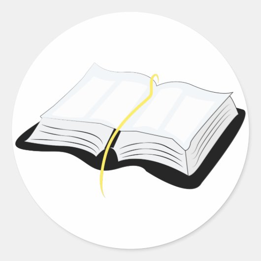 聖書を開く ラウンドシール (正面)